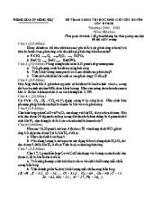 Đê tham khảo thi hoc sinh gioi câp huyện lơp 8 THCS năm học 2011  2012 môn Hóa Học
